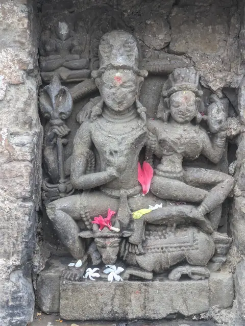 Shiva and Parvati, in Stone, Himachal Pradesh, India